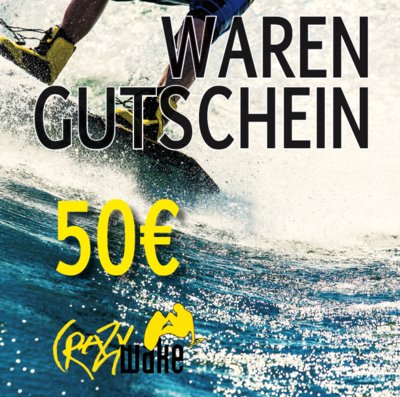 Gutschein Crazywake Shop Euro 50