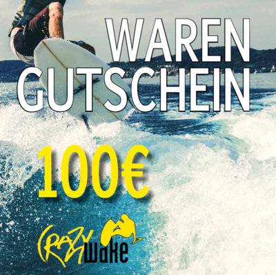 Gutschein Crazywake Shop Euro 100