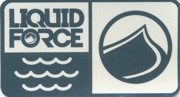 Liquid Force - Wave Logo Sticker 11x6 cm