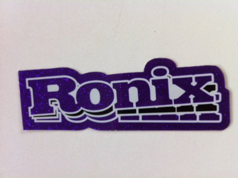 Ronix - Sticker Girl´s Glitter purple ca. 9 x 3cm
